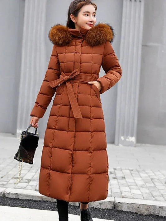 Petra® | Padded women's coat with belt