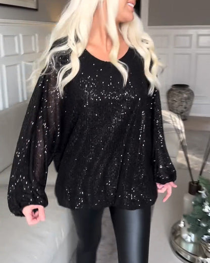 Violeta® | Elegant sequin top