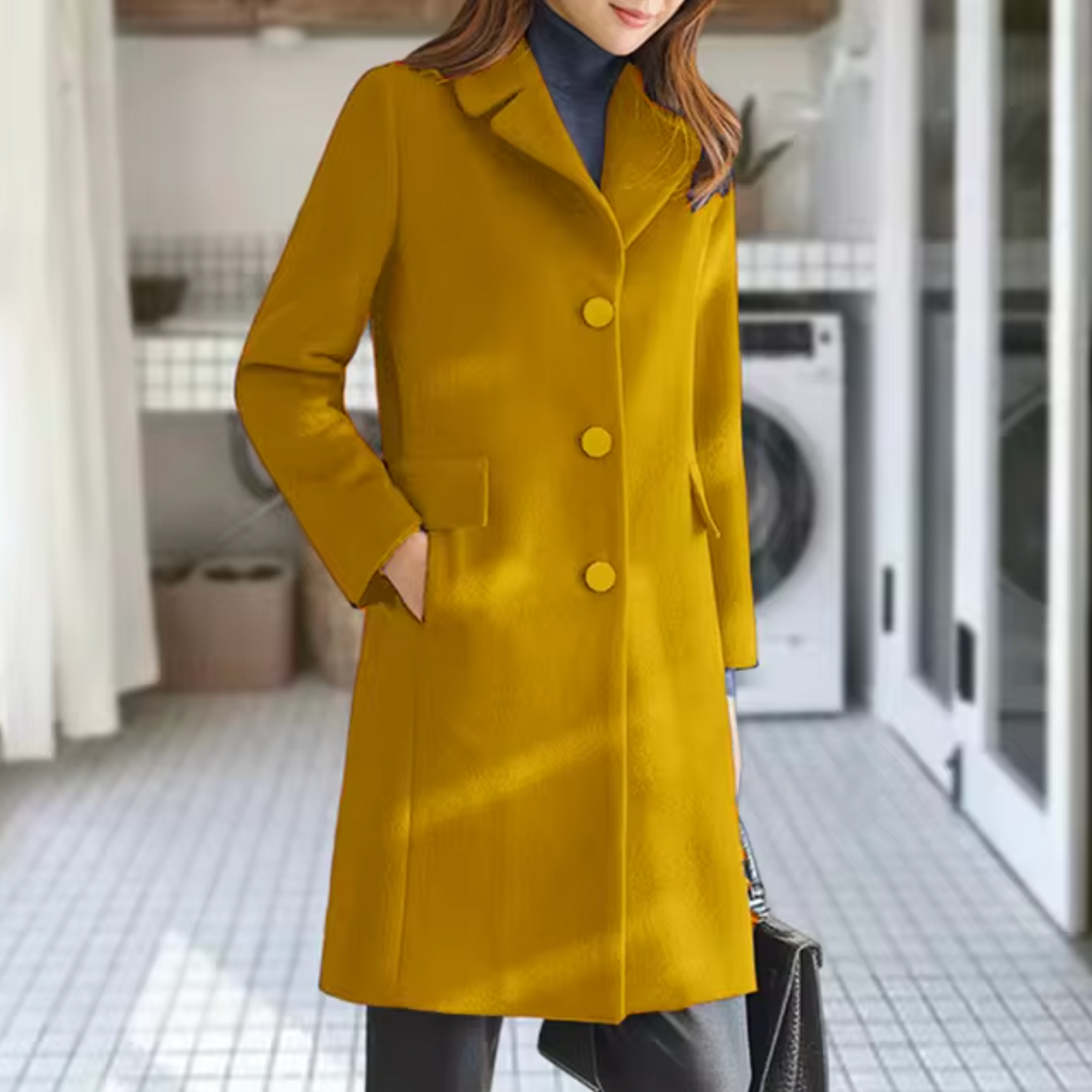 Tamara® | Wool coat with front pocket