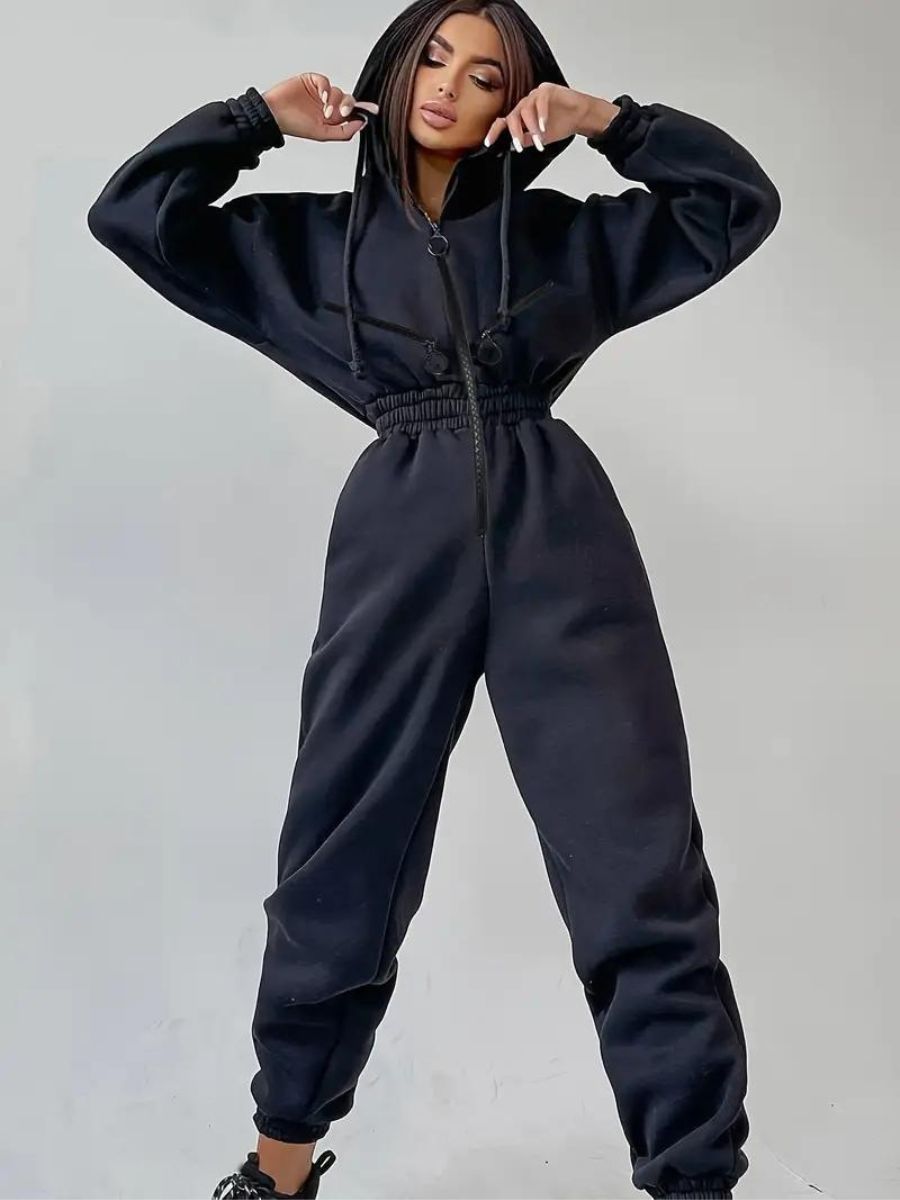 Nadia® | Jumpsuit with hood and drawstring