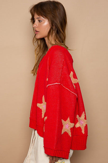 Alina® | Long sleeve sweater with star patch