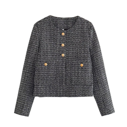 Wanda® | Short Textured Jacket In A Classic Style For Women