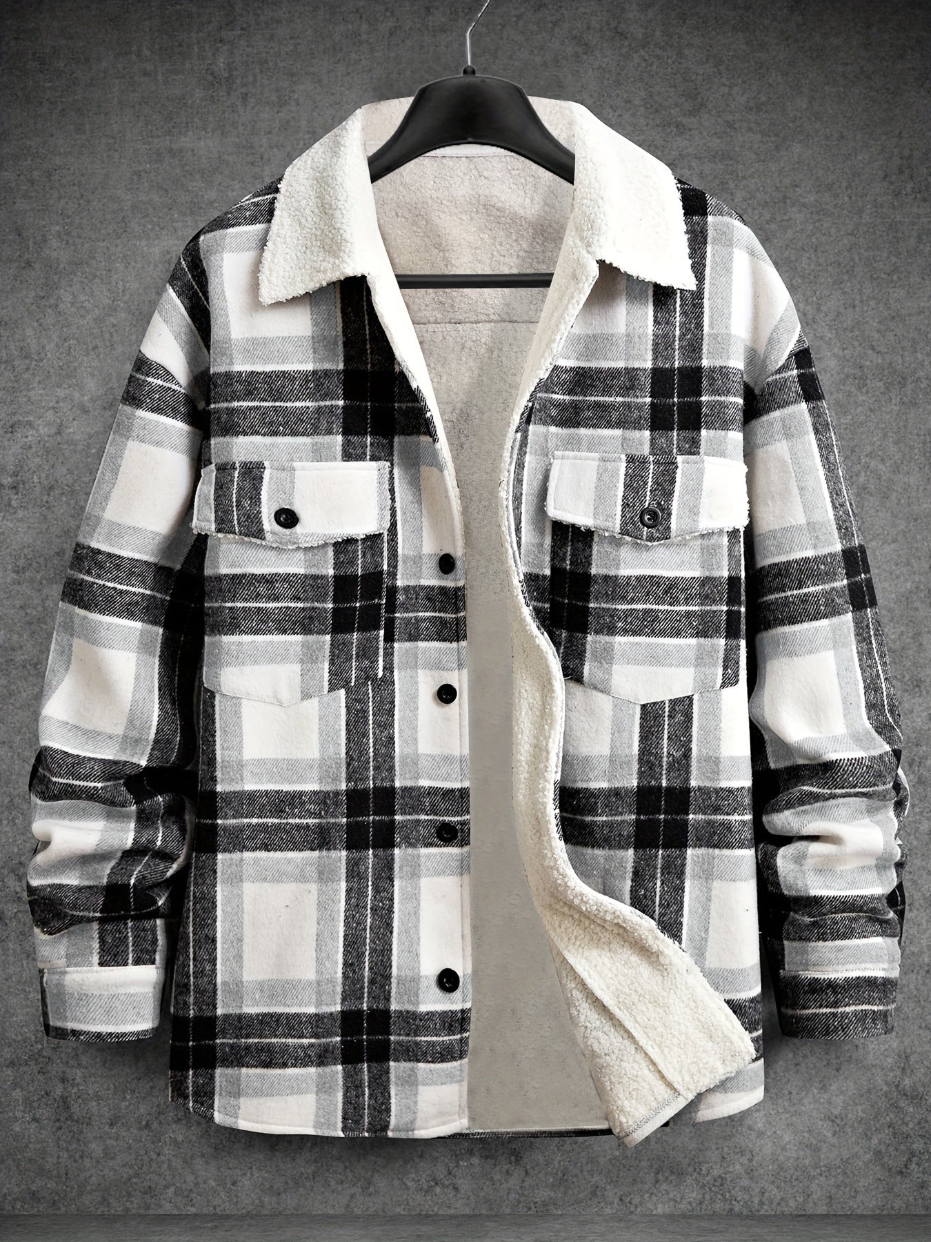 Quintina® | Checked fleece hoodie