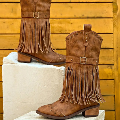 Alejandra® | Robust cowboy boots with a chunky heel