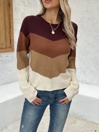 Zoe® | Colorful knitted sweater for women