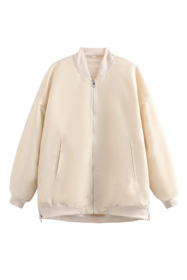 Vera® | Oversized, loose biker style bomber jacket