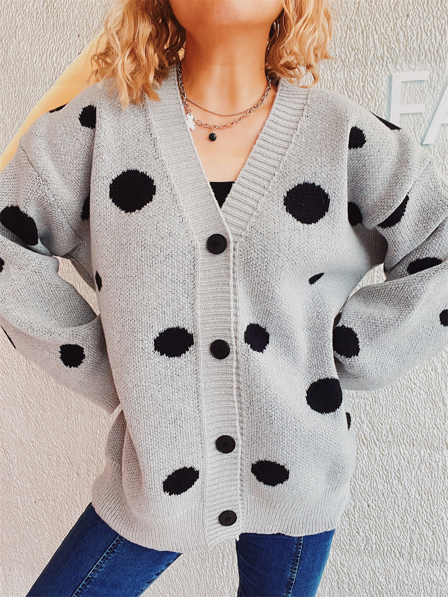 Tamara® | Polka dot cardigan with buttons