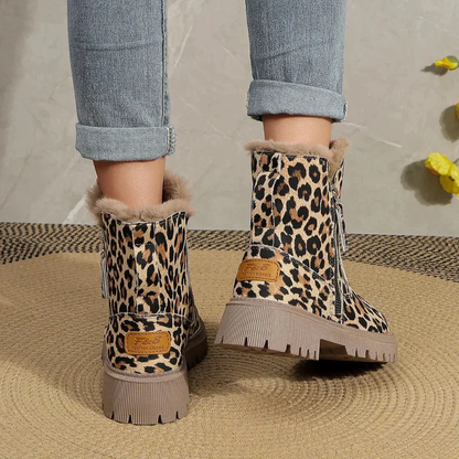 Yessica® | Women's leopard print ankle boots