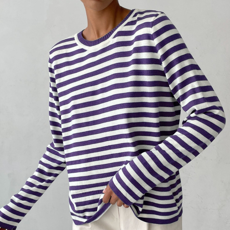 Carmen® | Striped shirt with a ribbed collar