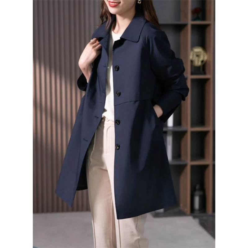 Zenaida® | Classic slim-fit women's coat with one-button closure