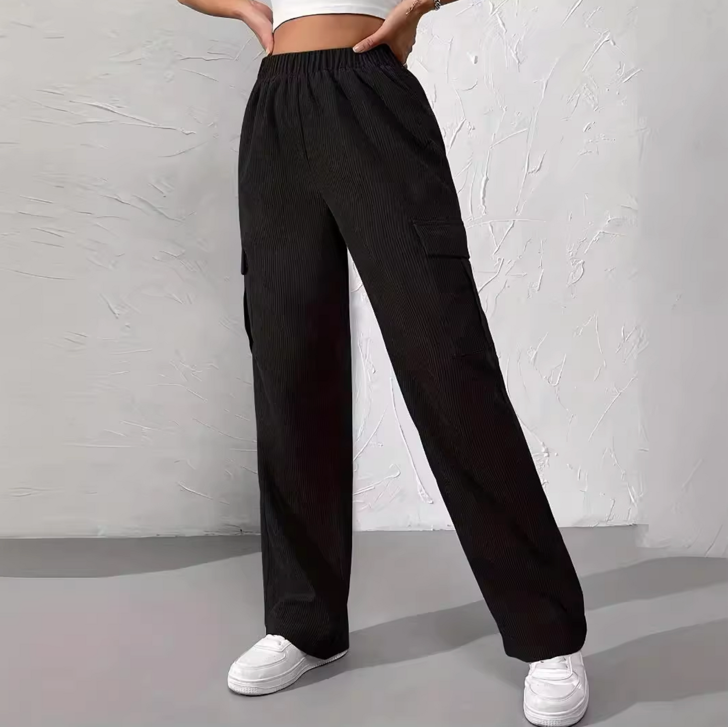 Pilar® | Wide-leg corduroy cargo pants