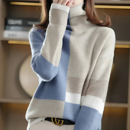 Petra® | soft, warm, contrasting colors sweater for women