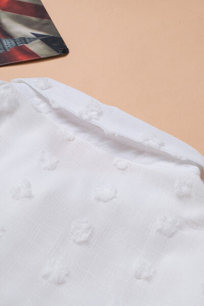 Zoe® | Long-sleeved shirt with Swiss dot collar