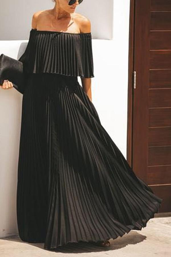 Quinlan® | Long dress with ruffles