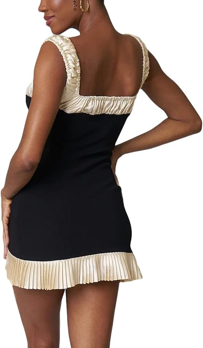 Tatiana® | Mini dress for women with spaghetti straps and pleats