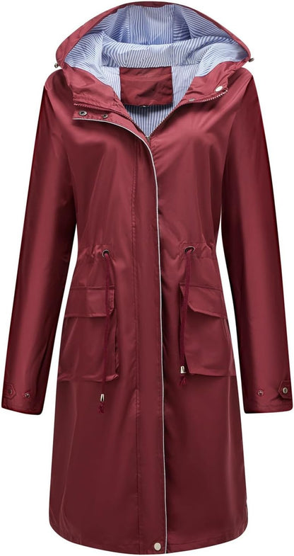 Tatiana® | Long casual windbreaker for women in autumn