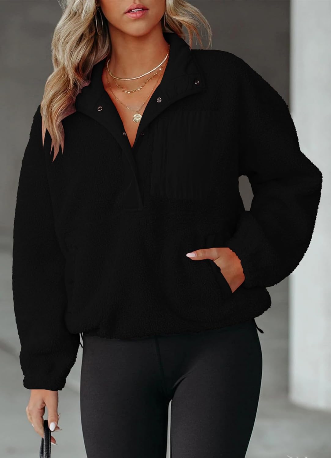 Phaedra® | Women's Chouyatou Sherpa fleece jacket