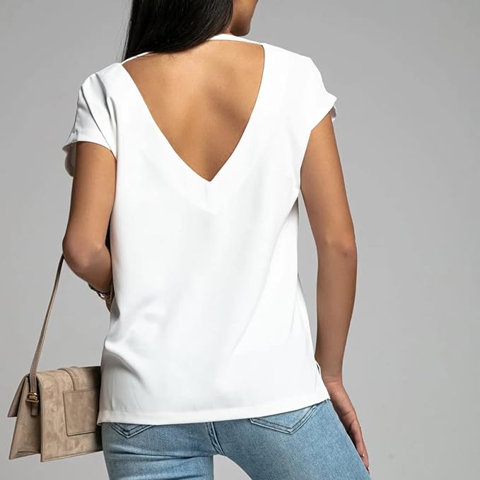 Teresa® | Short sleeve V-neck t-shirt