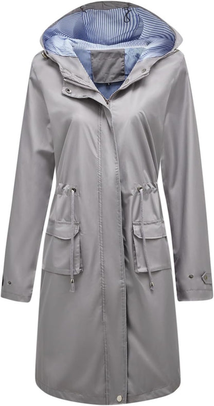 Tatiana® | Long casual windbreaker for women in autumn