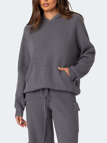 Tatjana® | Long sleeve hoodie top and pants sweater set