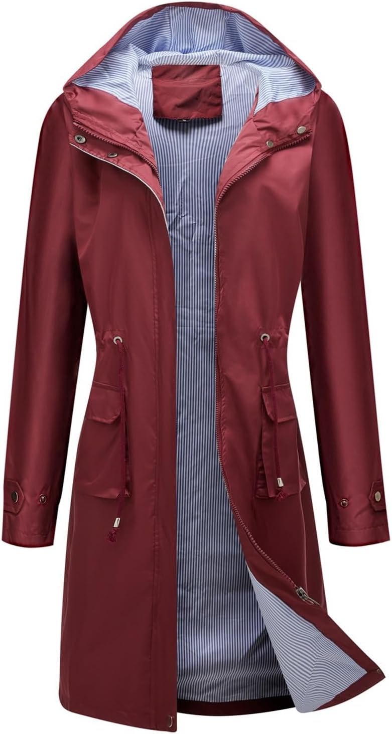 Tatiana® | Long casual windbreaker for women in autumn