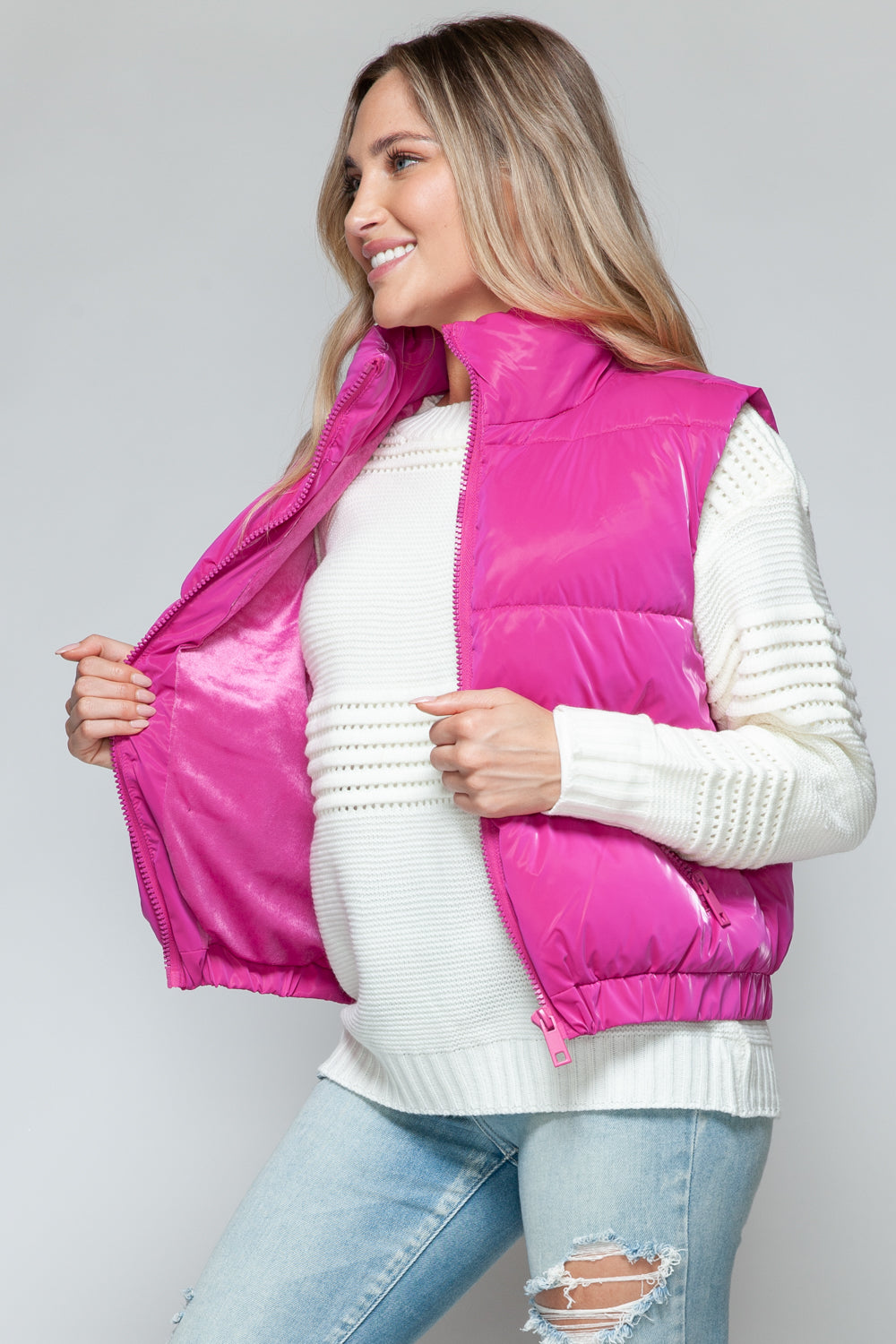 Tatiana® | Snobbish quilted vest with fine fur lining