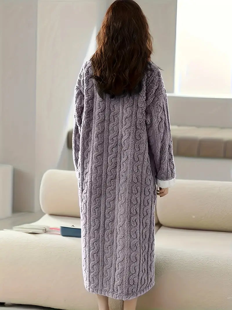 Adela® | Soft plush nightgown for women