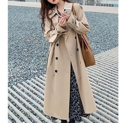 Yesica® | Oversized double breasted long coat for women