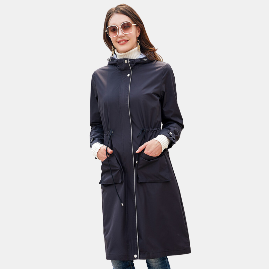 Verónica® | Protective long raincoat for women