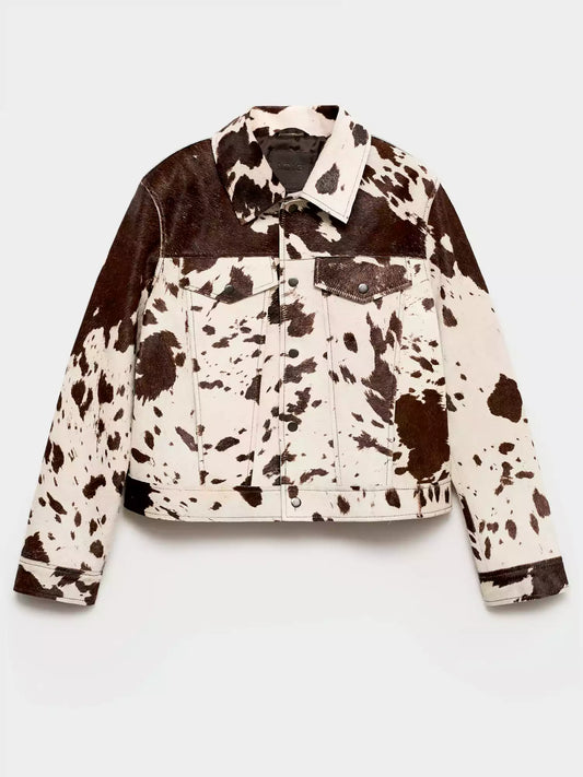 Petra® | Jacket with cowhide print