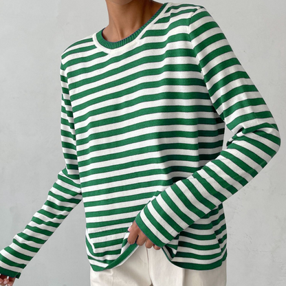 Carmen® | Striped shirt with a ribbed collar