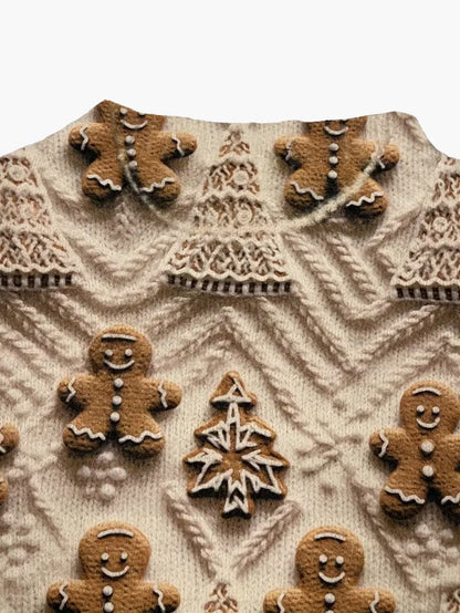 Vittoria® | Gingerbread pattern Christmas sweater