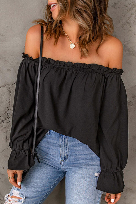 Tallulah® | Off-the-shoulder blouse with flounced sleeves