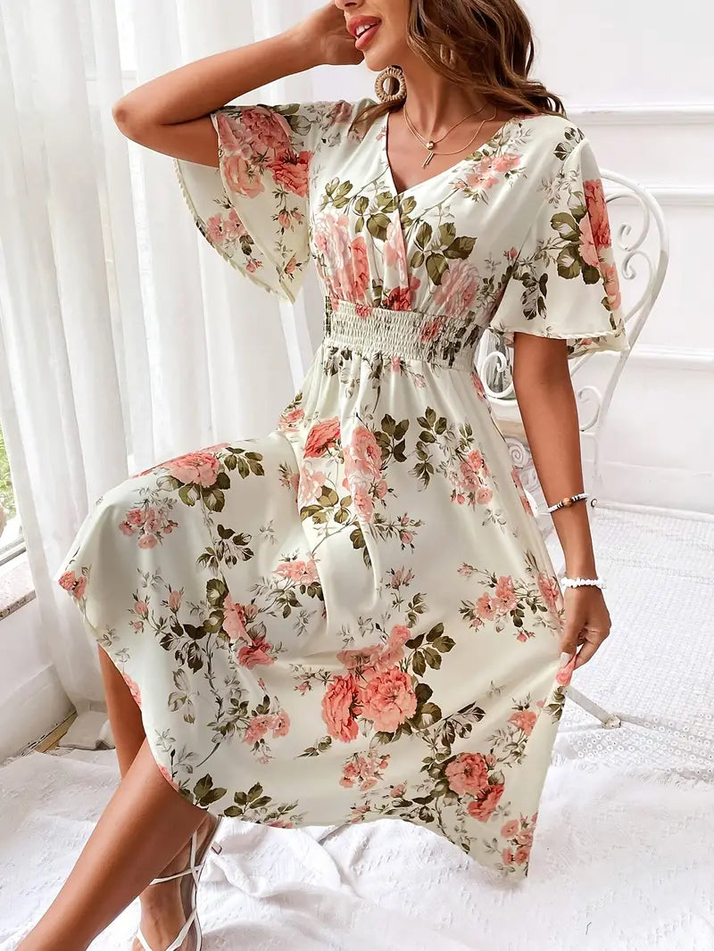 Teresa® | Floral print wrap dress for summer