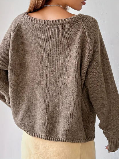 Zaida® | Off-the-shoulder knit sweater