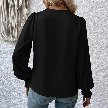 Tamsin® | Shirt with pleated puff sleeves