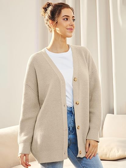 Tatjana® | Lightweight cardigan with V-neck and buttons