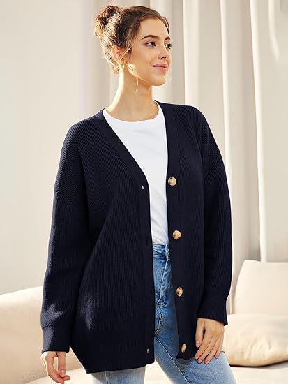 Tatjana® | Lightweight cardigan with V-neck and buttons