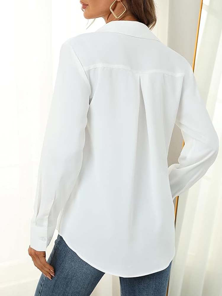 Suzanne® | Classic long sleeve button down shirt