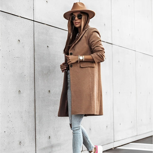 Sydney® | Elegant long coat with buttons