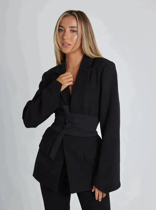 Tamara® | Elegant blazer with belt for a modern look