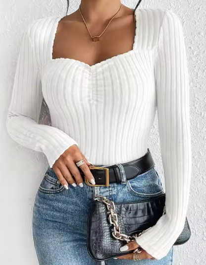 Verónica® | Stylish rib-knit sweater