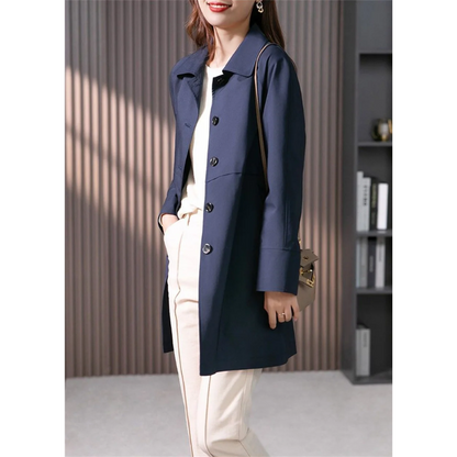 Zenaida® | Classic slim-fit women's coat with one-button closure