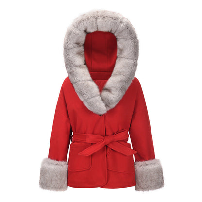 Xena® | Women's jacket with extra large fur hood