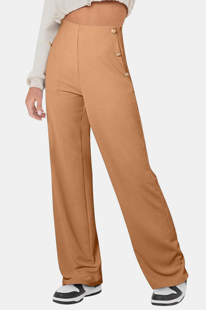 Tallulah® | High-rise trousers with decorative buttons