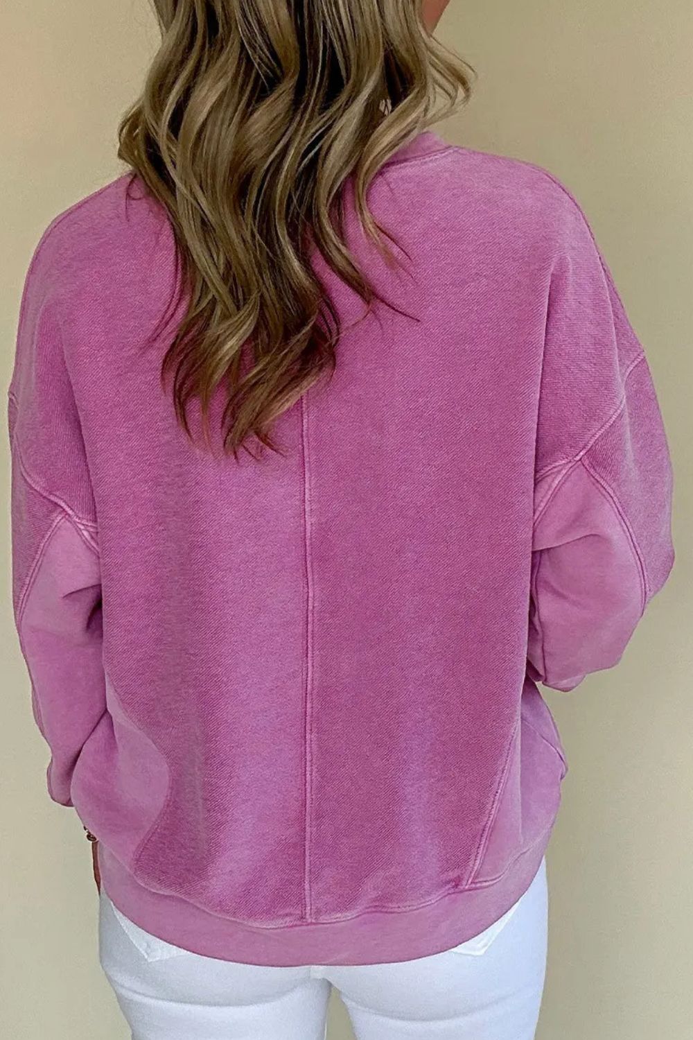 Teresa® | Long-sleeved sweatshirt with notched shoulders