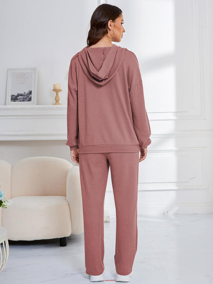 Zahira® | Long-sleeved hoodie and drop-shoulder trousers set