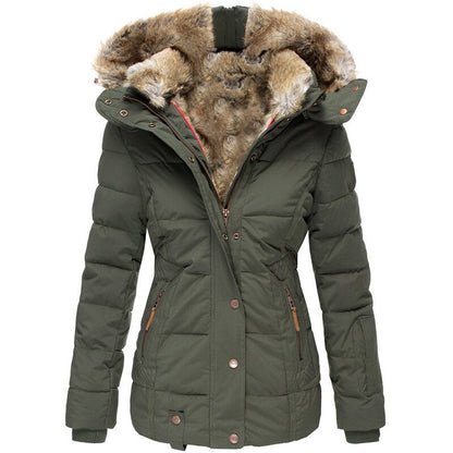 Tahlia® | Warm winter jacket with removable fur collar