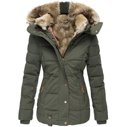 Nadia® | Modern winter coat with fur lining for women