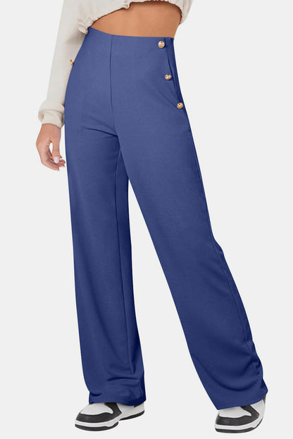 Tallulah® | High-rise trousers with decorative buttons